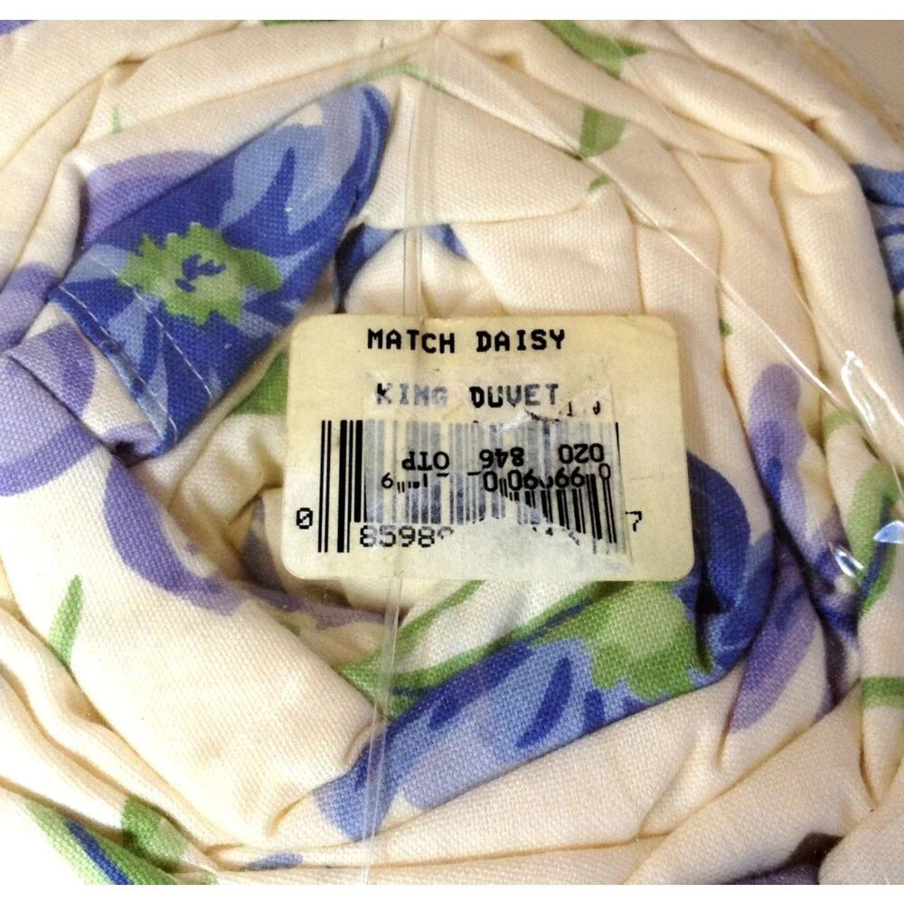 Vintage American Pacific Match King Duvet Cover New Old Stock